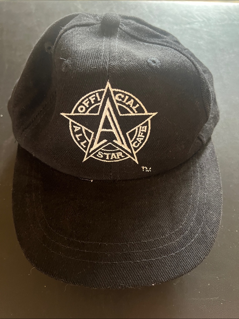 Official All Star Cafe Black Embroidered Baseball Cap